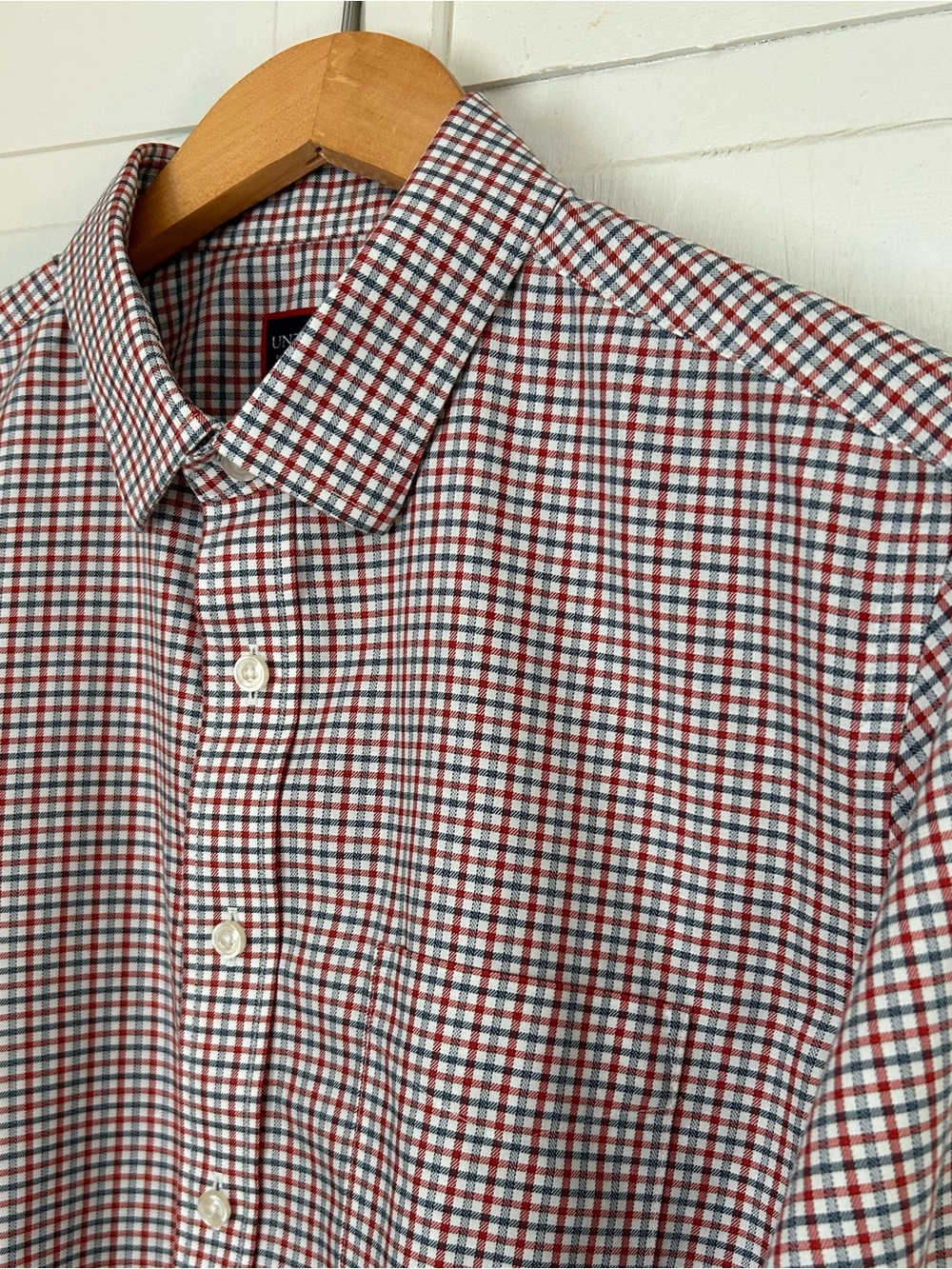 UNTUCKit Men’s Size L Tall Slim Fit Long Sleeve Button Down Check Shirt - Picture 9 of 12